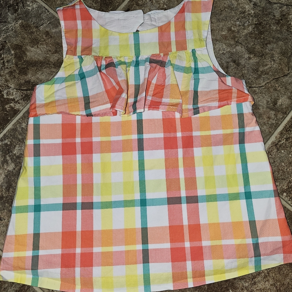 Janie and Jack Girls Spring Plaid Top